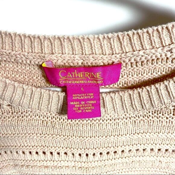 Catherine Malandrino Light Peach Bell Sleeve Sweater - Picture 5 of 6